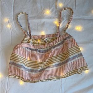 Striped crop top